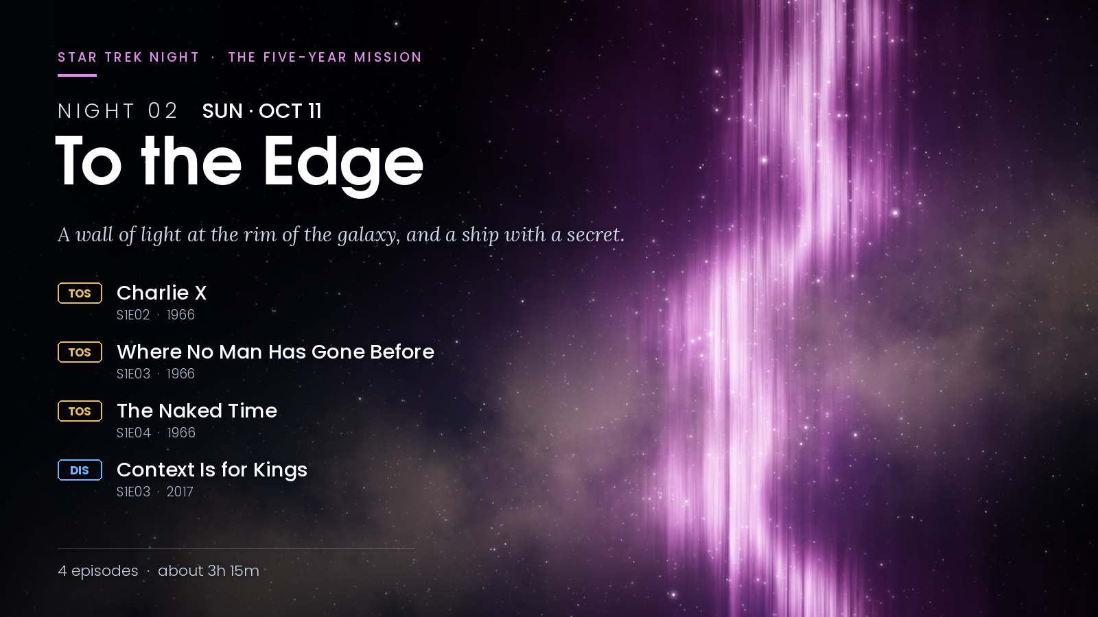 Banner image for The Final Frontier: Star Trek Night!